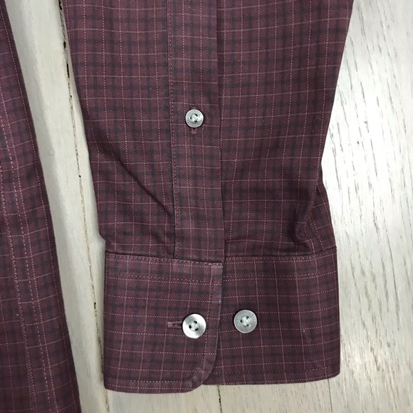 Vintage Hathaway Non-Iron Check Button Down Shirt - Picture 5 of 8